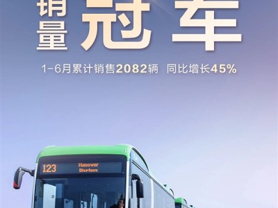 比亚迪获半年度新能源客车出口销量冠军：同比大增45% !