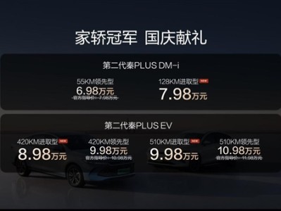 比亚迪再发王炸！2026款秦Plus EV/DM-i新车型上市：6.98万起 !