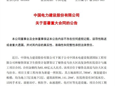 中国企业拿下66亿元国外大单：将在秘鲁建设高复杂性医院 ！