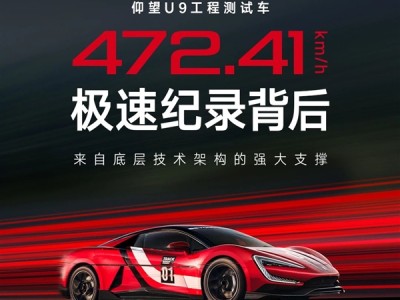 472.41km/h地表最快电车 揭秘仰望U9背后五大核心技术 !