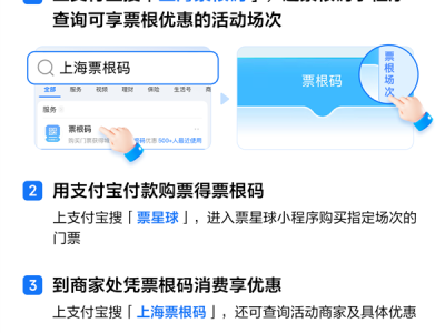 上海票根码来了：具备支付功能 支付宝上可查可用 !