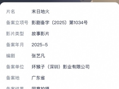 刘慈欣又一科幻小说拍成电影：《末日地火》立项 ！