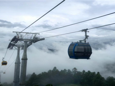 全长约7600米 垂直高差1158米！全球最长高山索道即将试运营 !