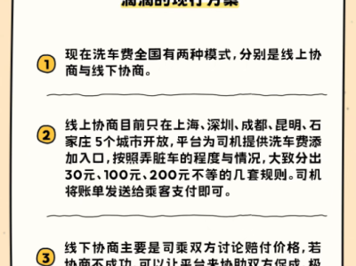 乘客吐车上到底要不要付洗车费 滴滴公布新方案 ！