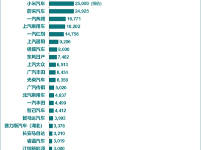 6月新能源汽车厂商销量榜单出炉：特斯拉滑至第四 ！