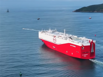 全球第二大！比亚迪深圳号滚装船起航欧洲：装载超6800辆车 ！