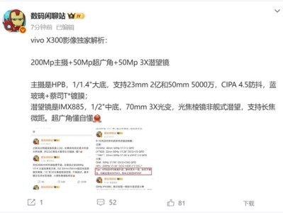 全球首发2亿新主摄！vivo X300影像参数出炉 !