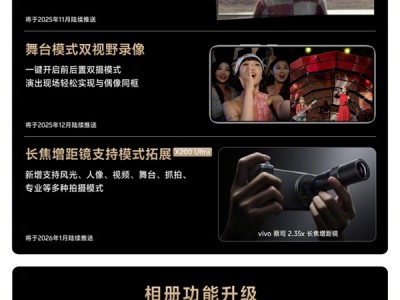 拍摄更强了！vivo X200系列功能升级：舞台模式双视野录像来了 !